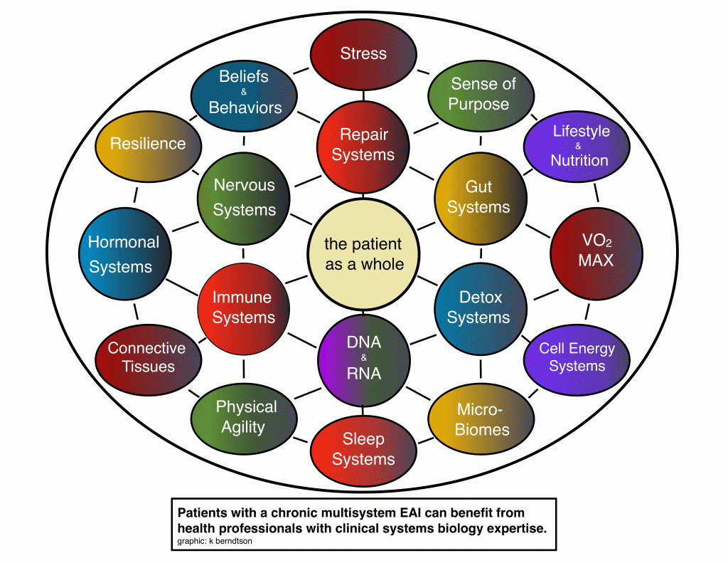 Patients with a chronic multisystem environmentally acquired illness can benefit from health professionals with clinical systems biology (CSB) expertise.