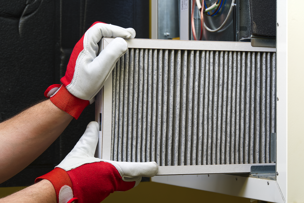 HVAC furnace filter replacement